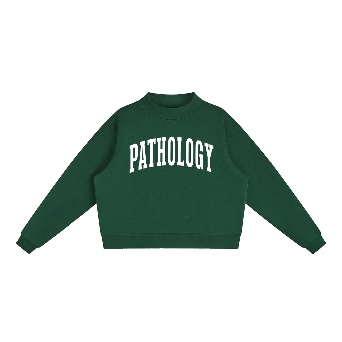 Pathology Varsity Mockneck in Forest Green
