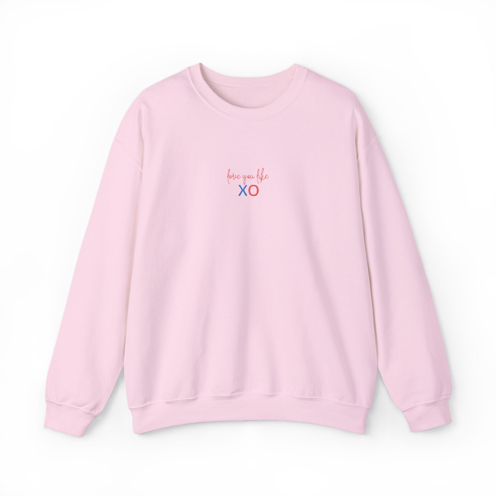 'Love You Like XO' embroidered crewneck sweatshirt