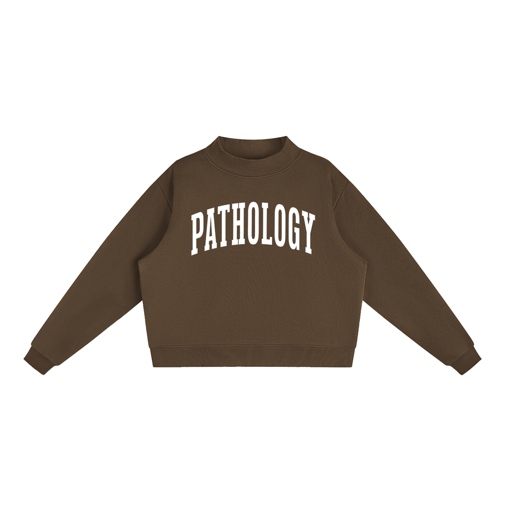 Pathology Varsity Mockneck in Chocolate