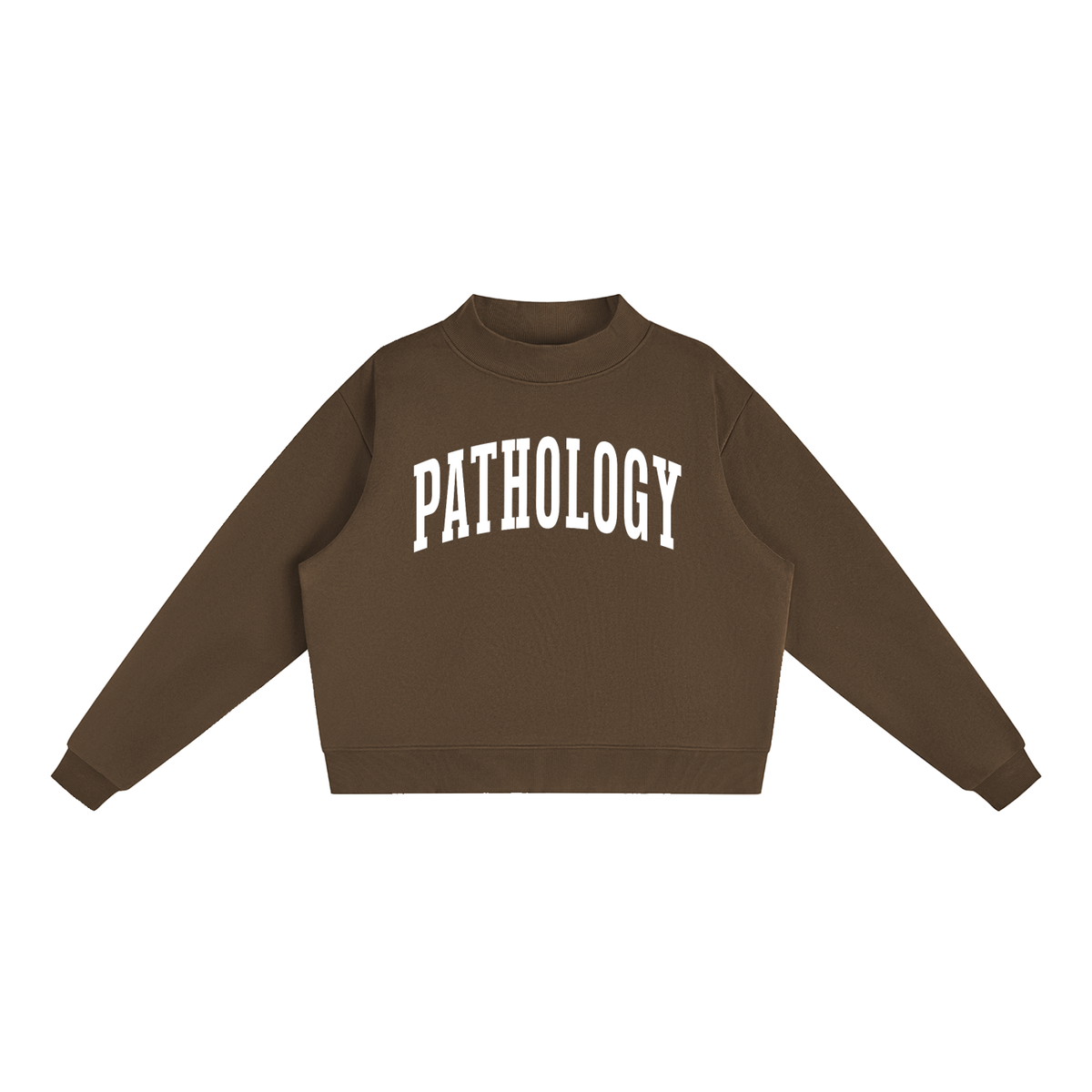 Pathology Varsity Mockneck in Chocolate