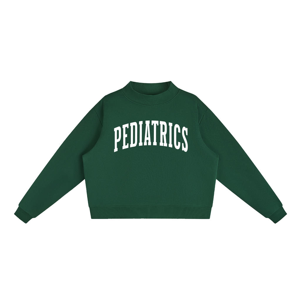 Pediatrics Varsity Mockneck in Forest Green