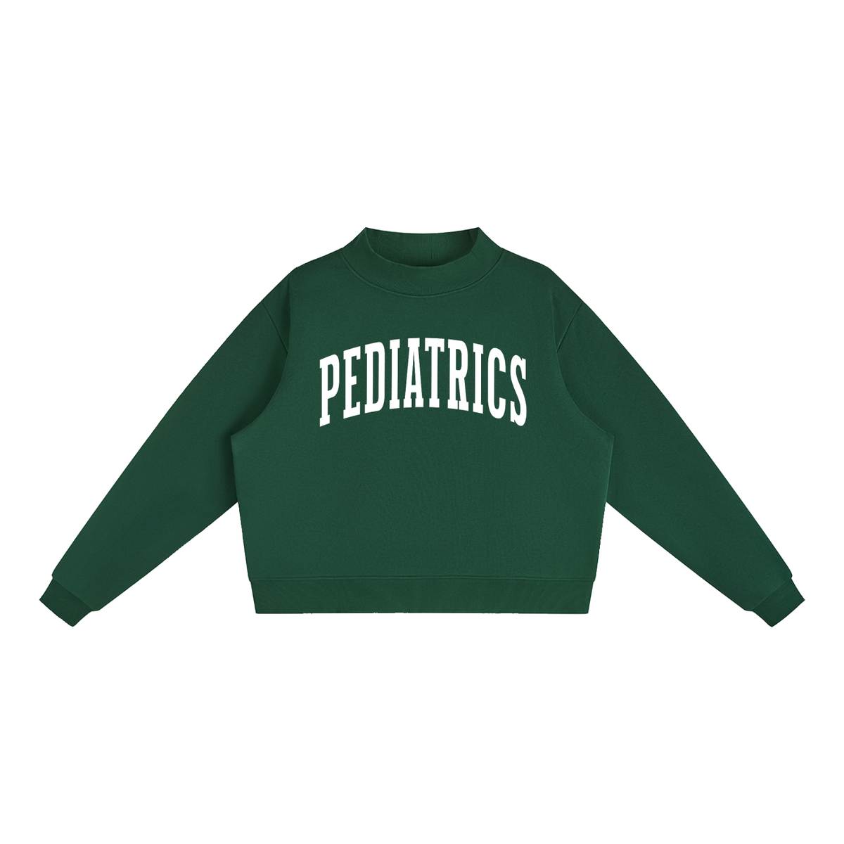 Pediatrics Varsity Mockneck in Forest Green