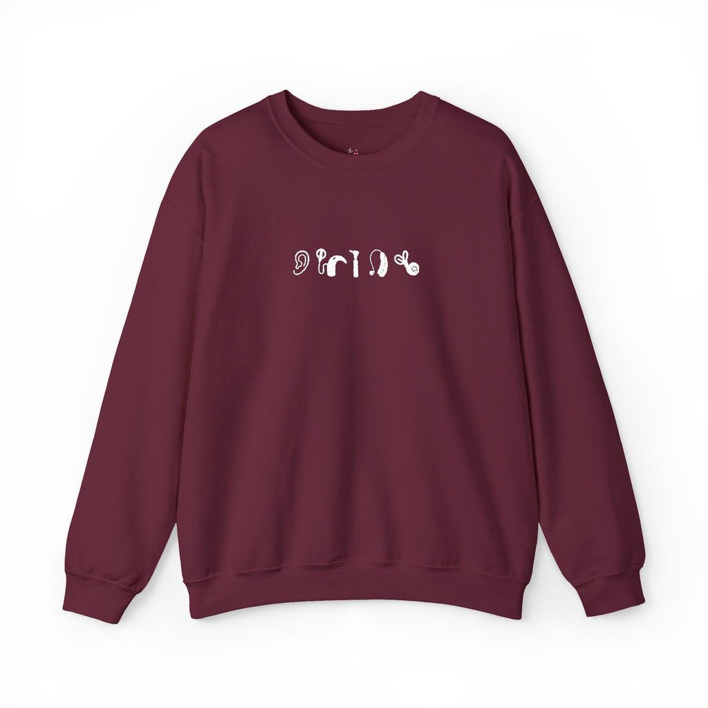 Embroidered Audiology Symbol Sweatshirt
