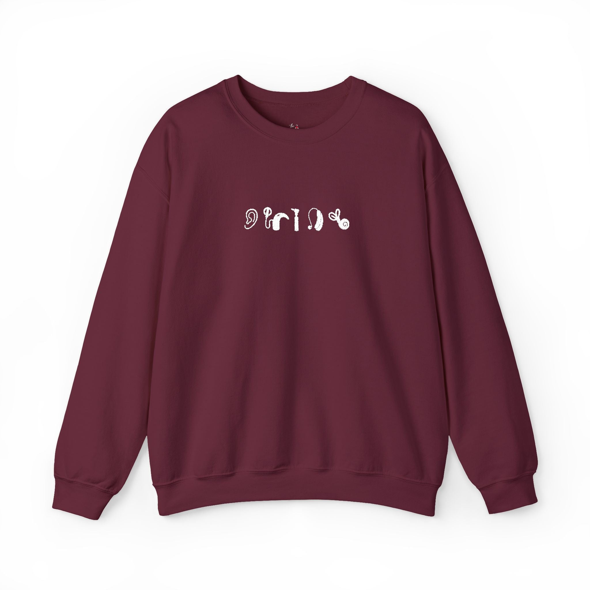Embroidered Audiology Symbol Sweatshirt