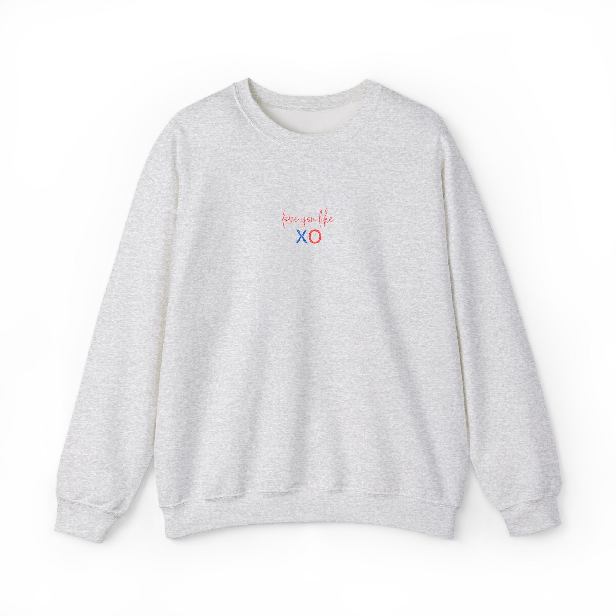 'Love You Like XO' embroidered crewneck sweatshirt