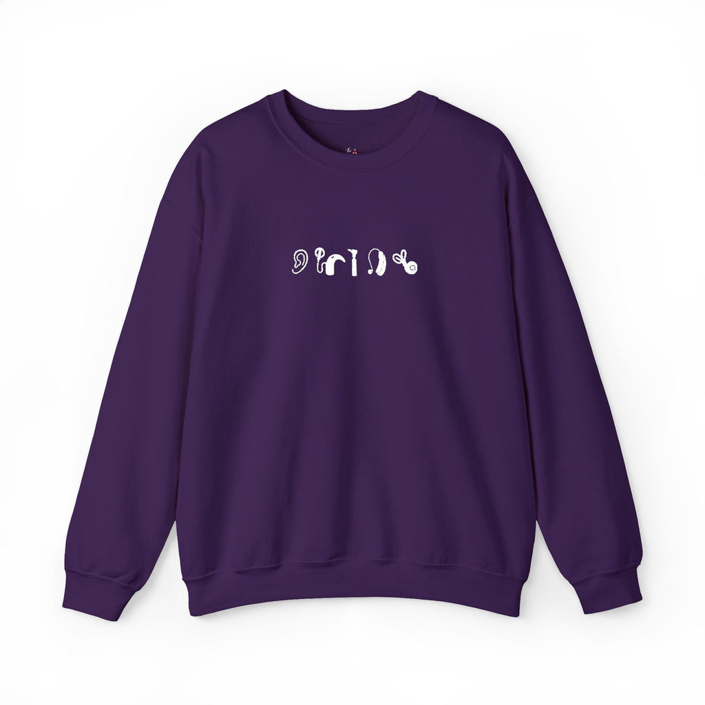 Embroidered Audiology Symbol Sweatshirt