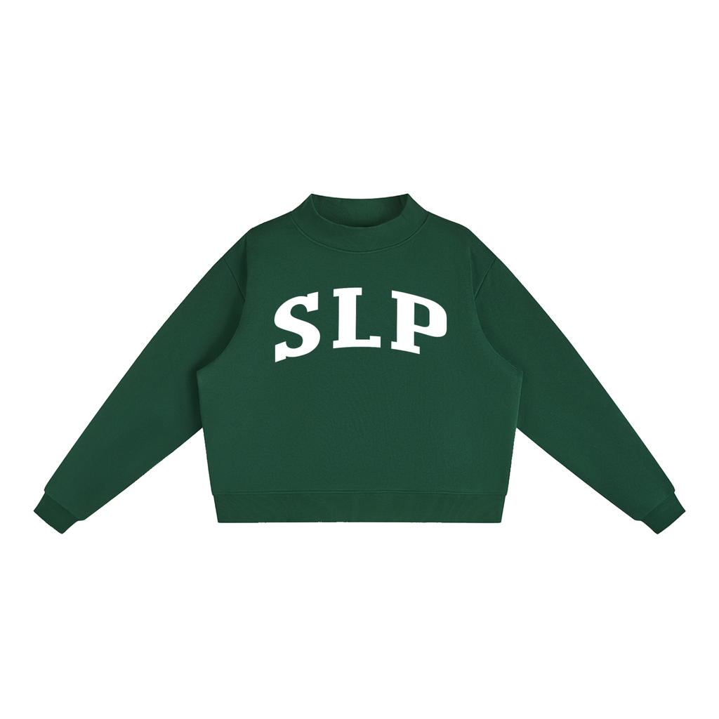 SLP Varsity Mockneck in Forest Green