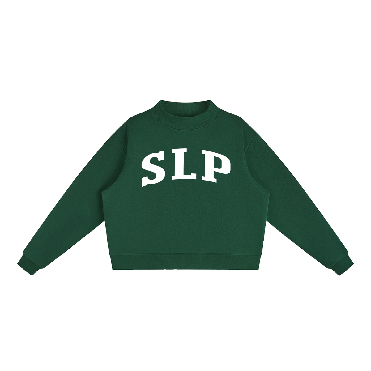 SLP Varsity Mockneck in Forest Green