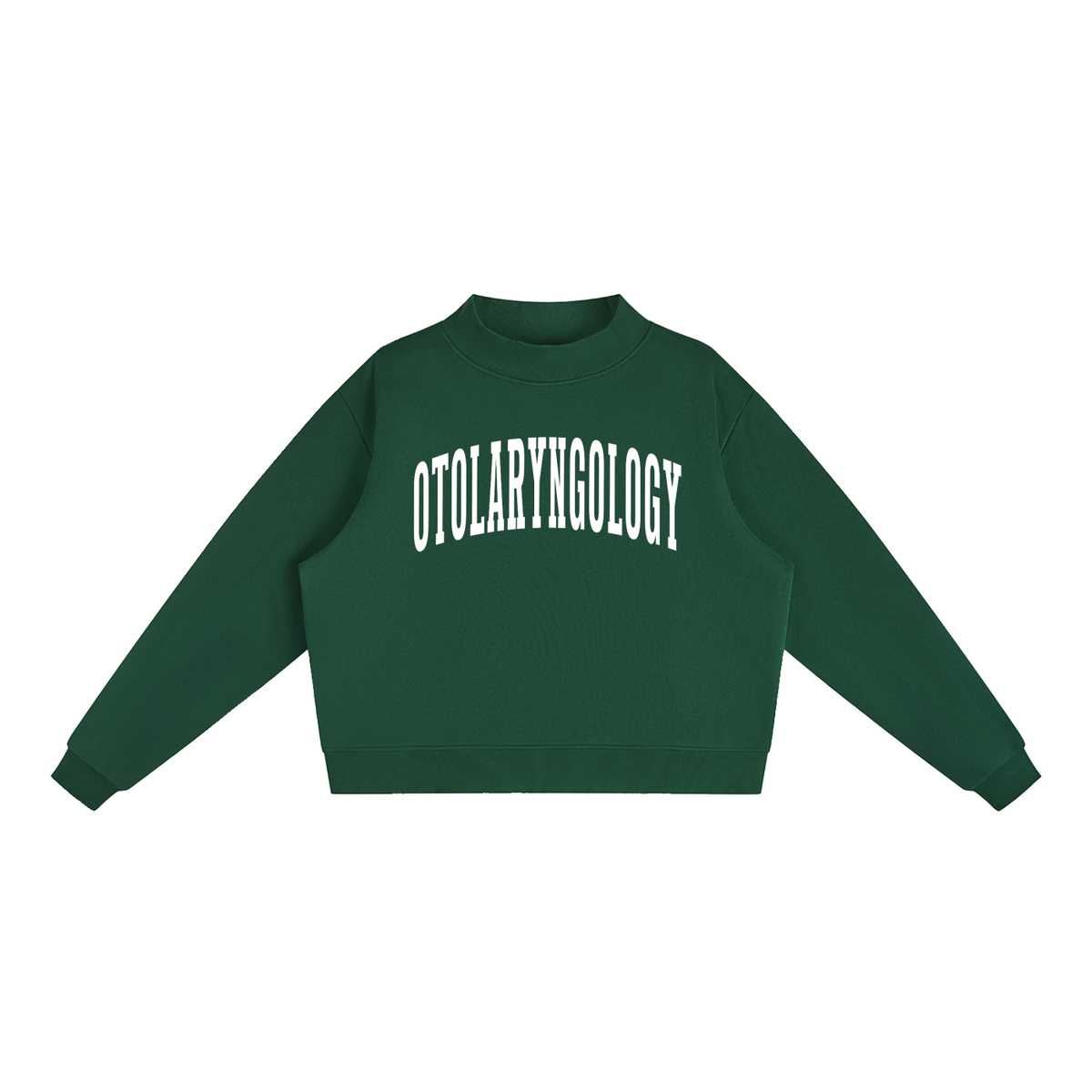 Otolaryngology Varsity Mockneck in Forest Green