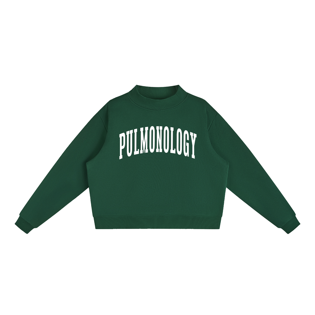 Pulmonology Varsity Mockneck in Forest Green