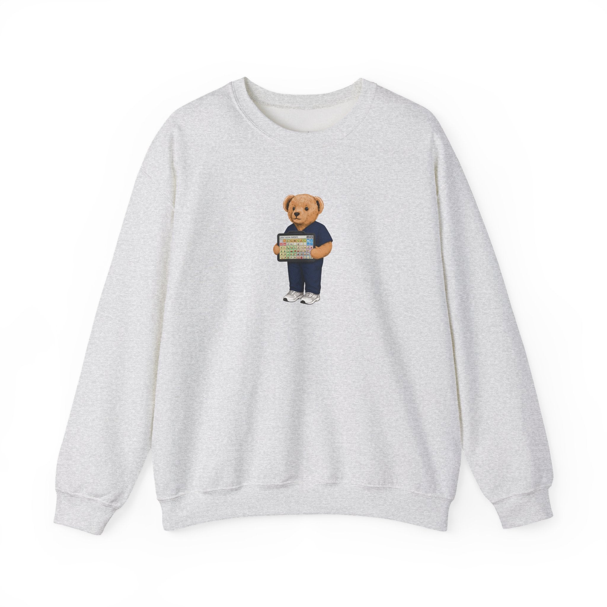 Speech Language Pathology Bear Sweatshirt - AAC device edition