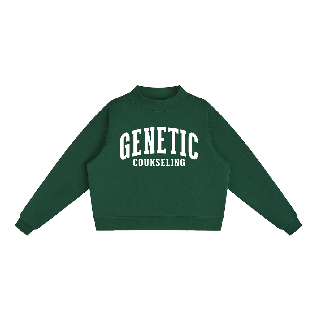 Genetic Counseling Varsity Mockneck in Forest Green