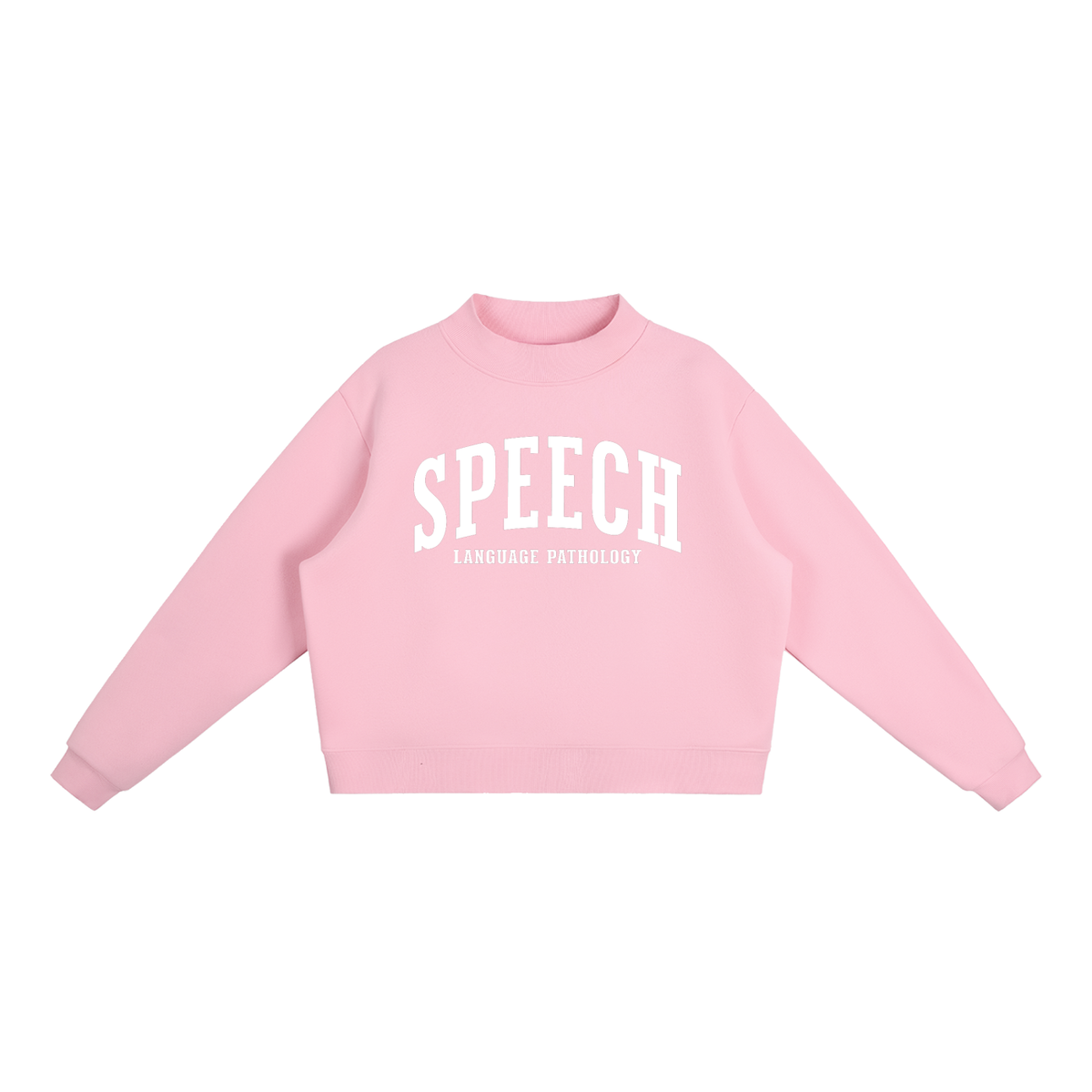 Speech Language Pathology Varsity Mockneck in Pink