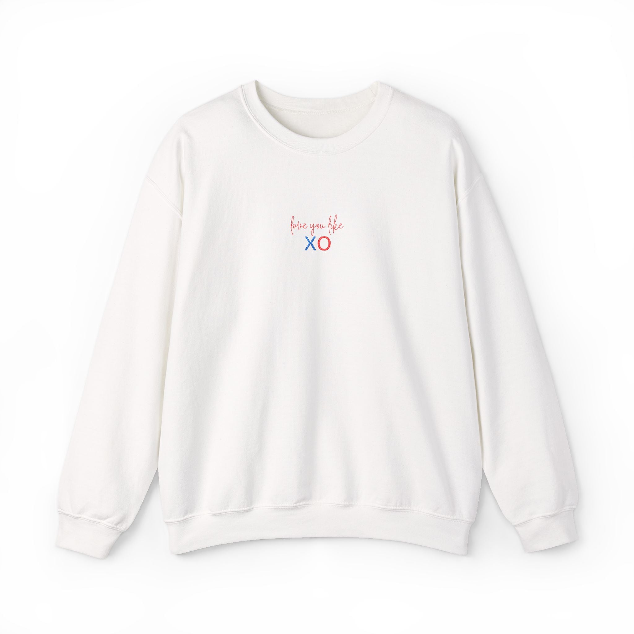 'Love You Like XO' embroidered crewneck sweatshirt