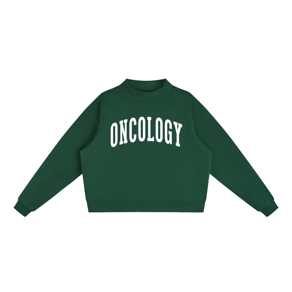 Oncology Varsity Mockneck in Forest Green