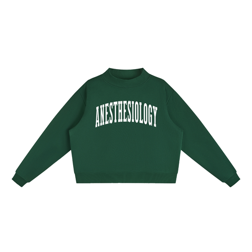 Anesthesiology Varsity Mockneck in Forest Green