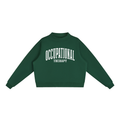 Occupational Therapy Varsity Mockneck in Forest Green