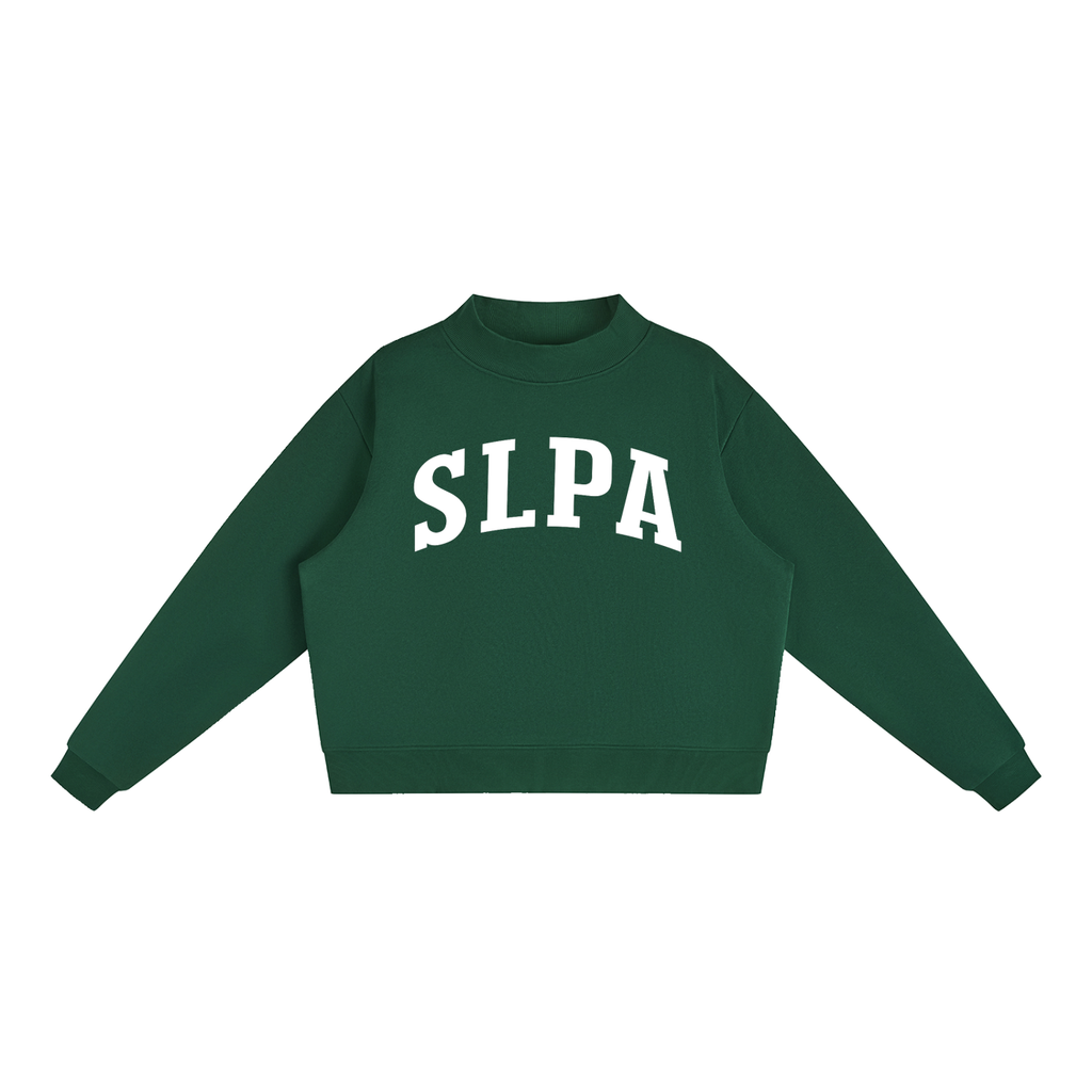 Speech Language Pathology Assistant Varsity Mockneck in Forest Green