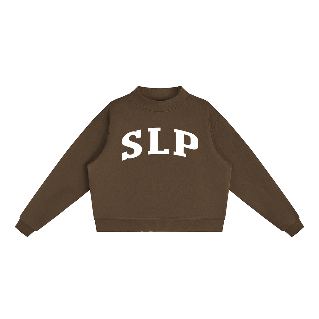 SLP Varsity Mockneck in Chocolate