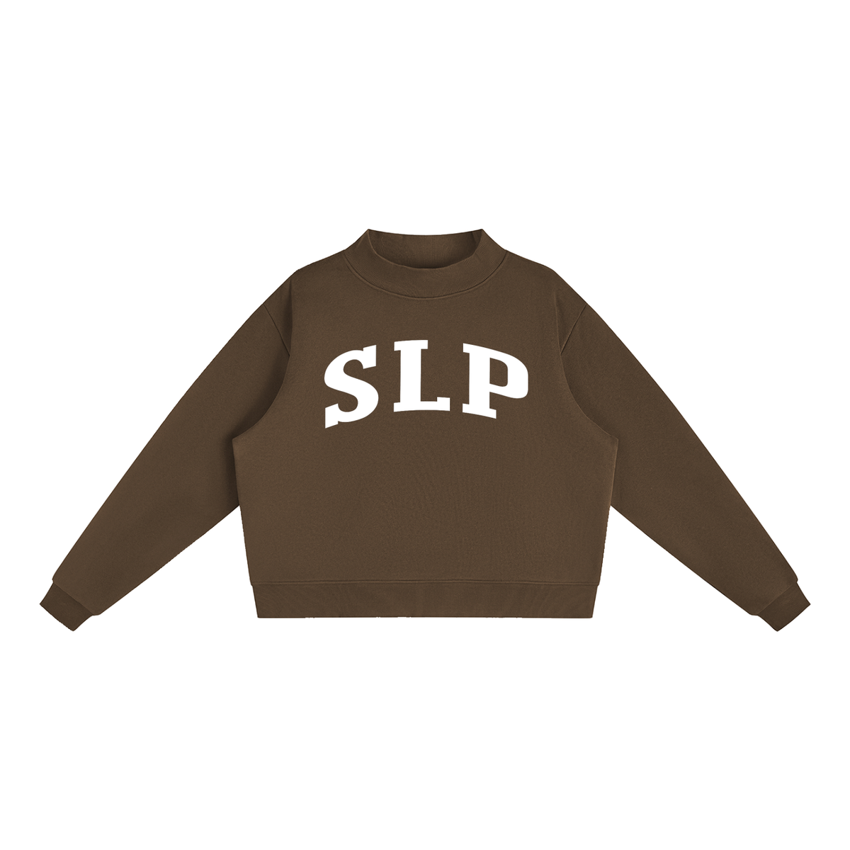 SLP Varsity Mockneck in Chocolate
