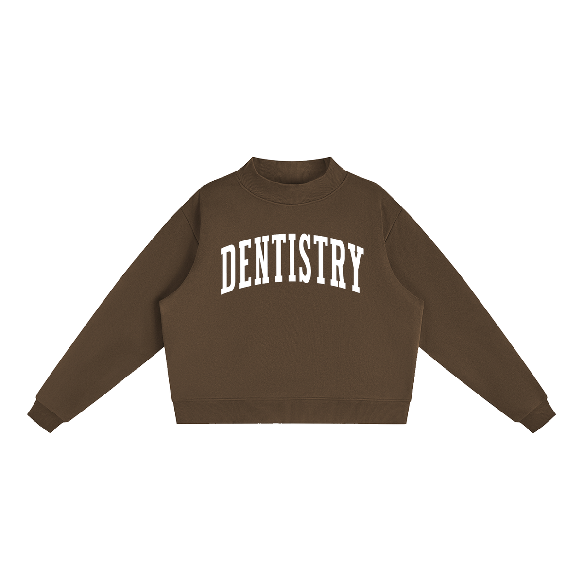 Dentistry Varsity Mockneck in Chocolate