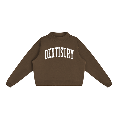 Dentistry Varsity Mockneck in Chocolate