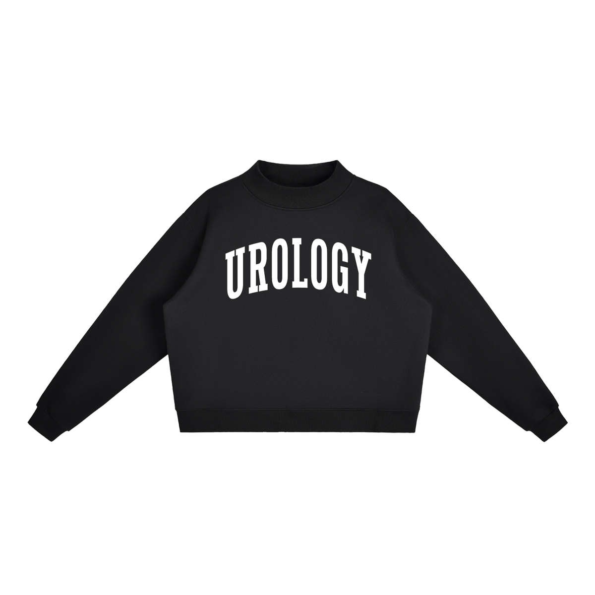 Urology Varsity Mockneck in Black