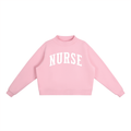 Nurse Varsity Mockneck - PINK