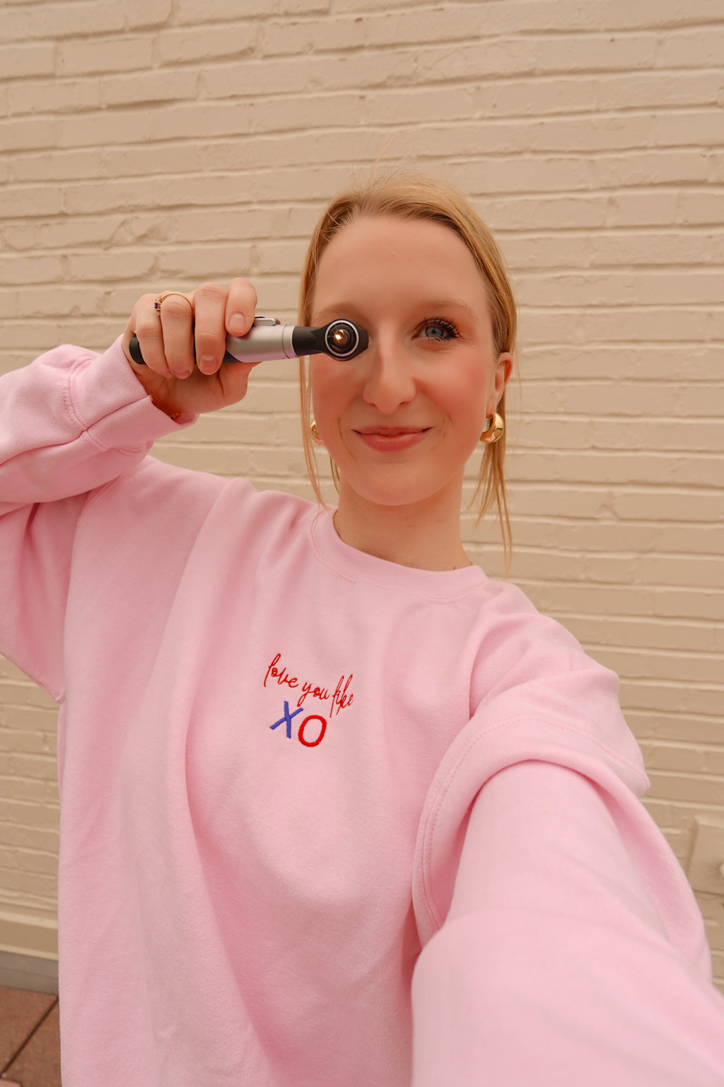 Love you Like XO Embroidered Sweatshirt