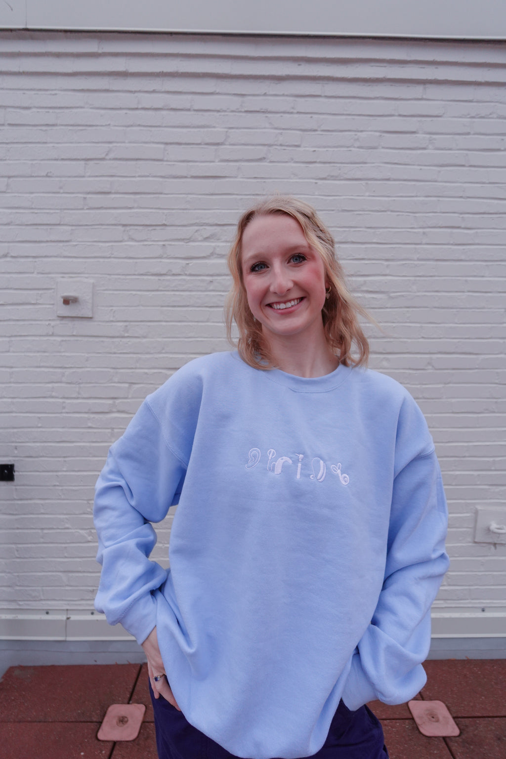 Embroidered Audiology Symbol Sweatshirt