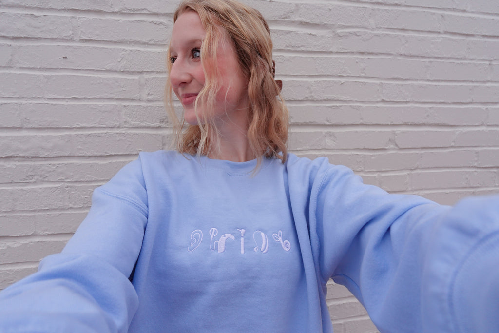 Embroidered Audiology Symbol Sweatshirt