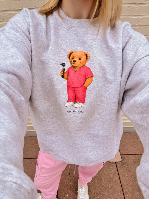 Audiologist Bear Crewneck