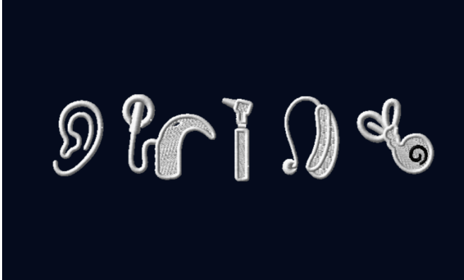 Embroidered Audiology Symbol Sweatshirt