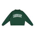Cardiology Varsity Mockneck in Forest Green