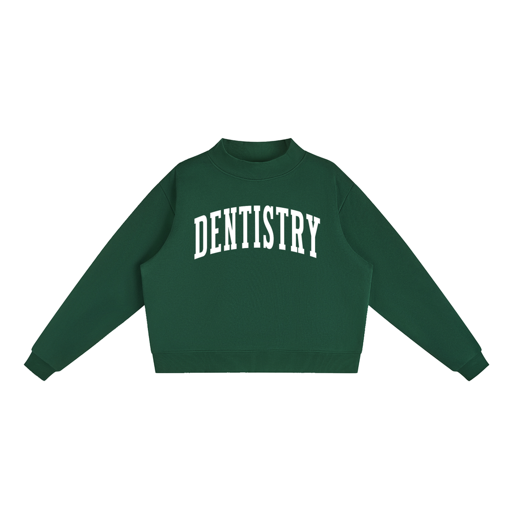 Dentistry Varsity Mockneck in Forest Green