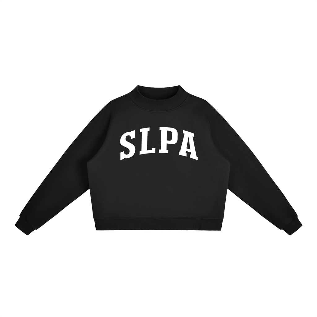 Speech Language Pathology Assistant Varsity Mockneck in Black