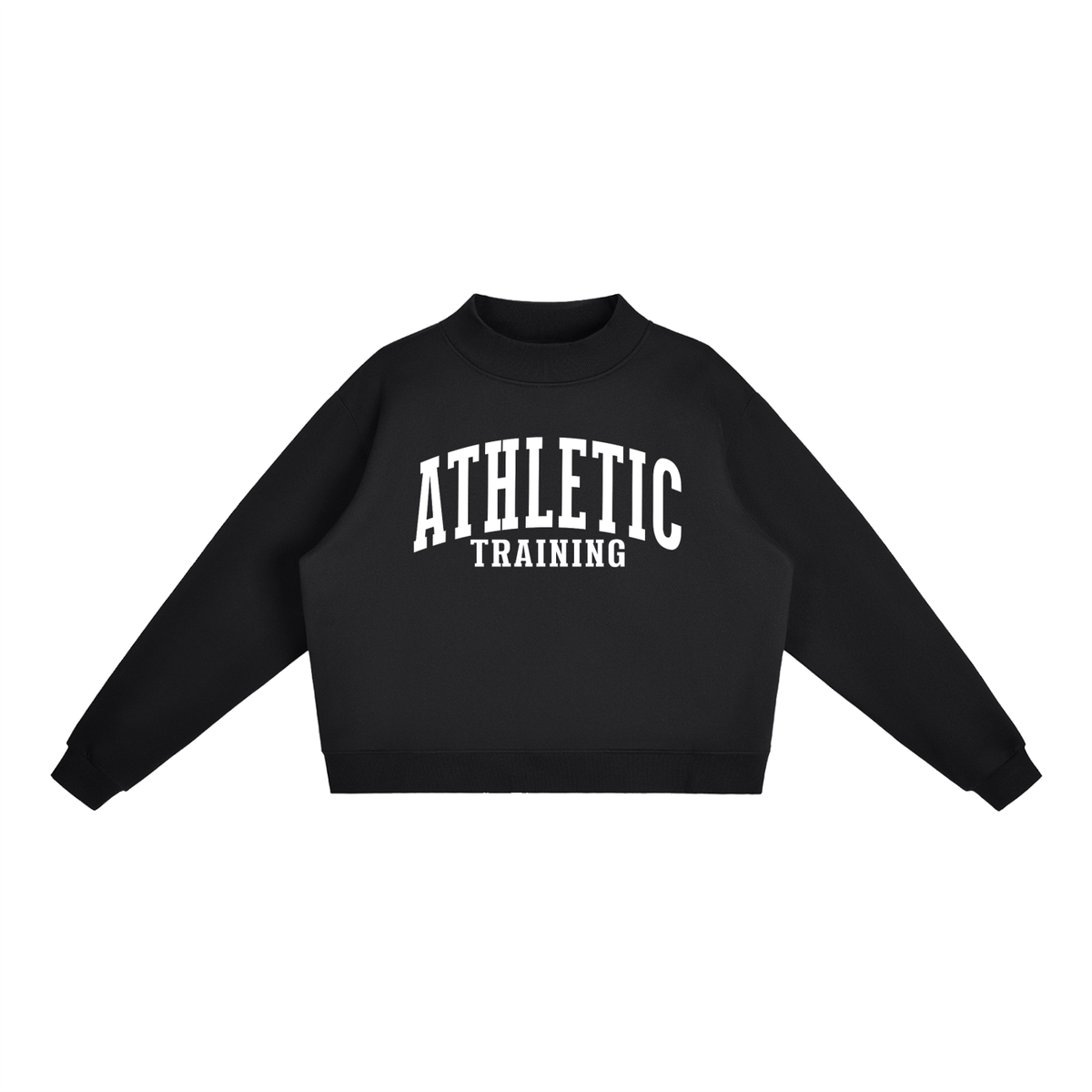 Athletic Training Varsity Mockneck in Black