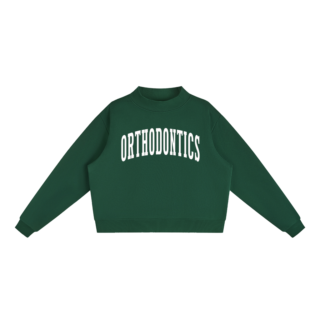 Orthodontics Varsity Mockneck in Forest Green