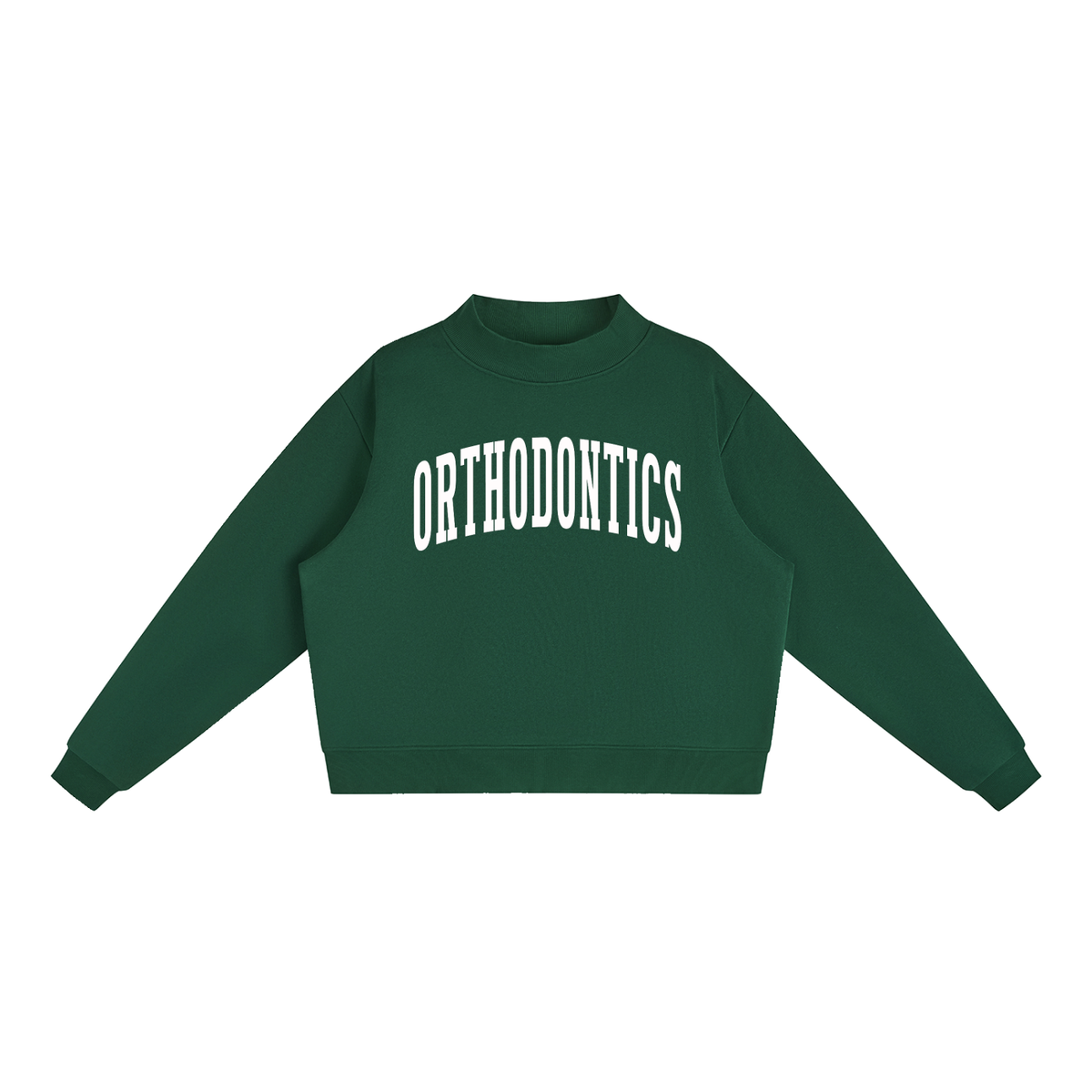 Orthodontics Varsity Mockneck in Forest Green