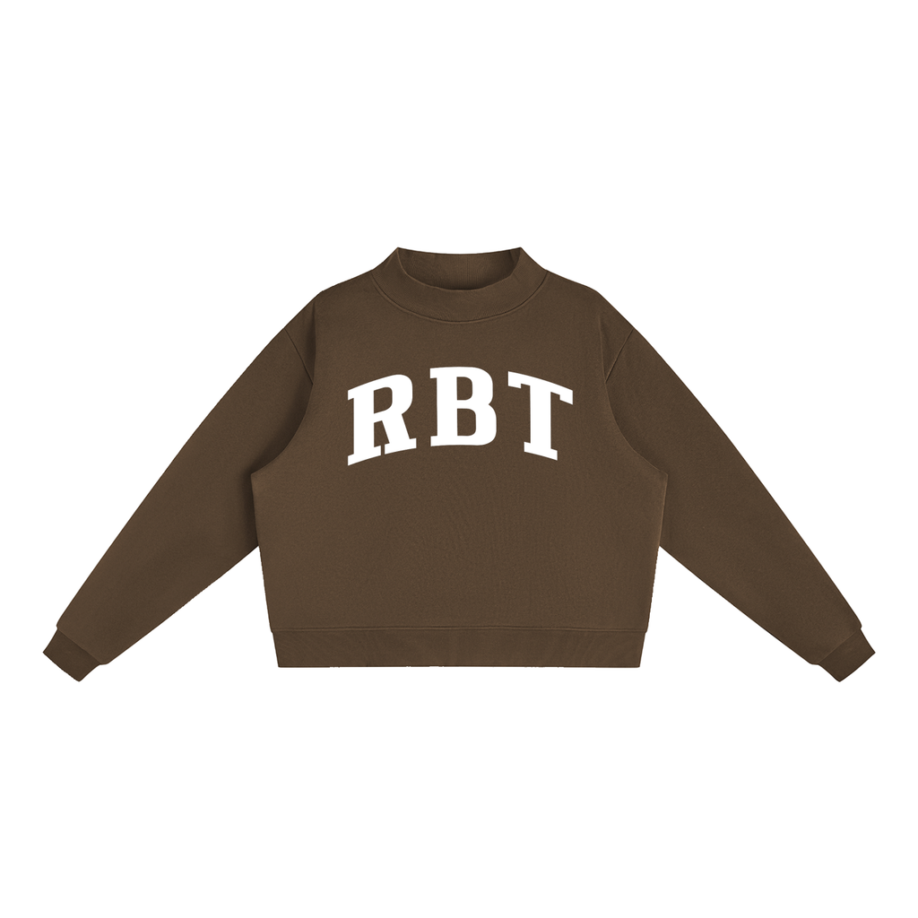 Registered Behavior Technician Varsity Mockneck in Chocolate
