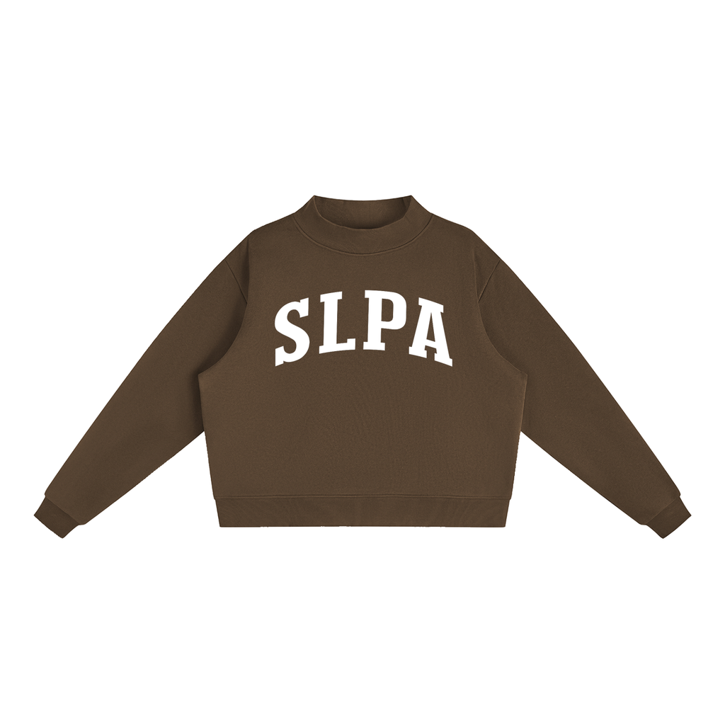 Speech Language Pathology Assistant Varsity Mockneck in Chocolate