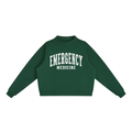 Emergency Medicine Varsity Mockneck in Forest Green