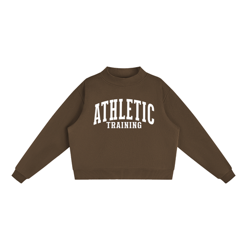 Athletic Training Varsity Mockneck in Chocolate