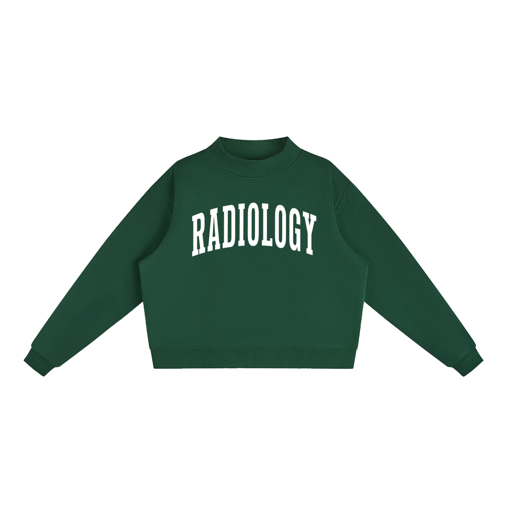 Radiology Varsity Mockneck in Forest Green