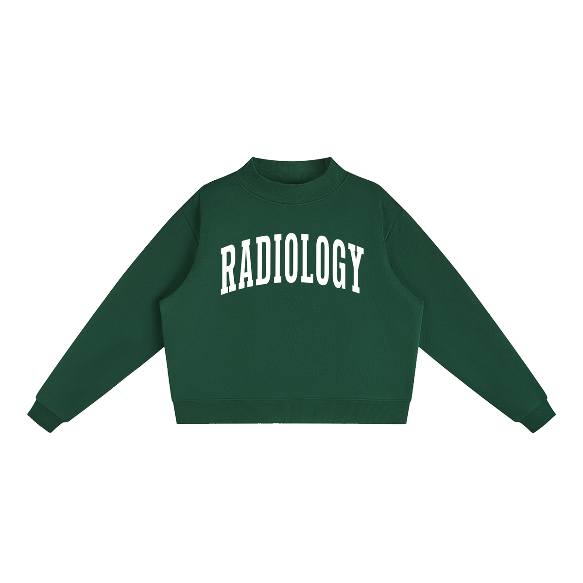 Radiology Varsity Mockneck in Forest Green